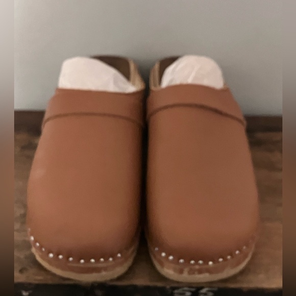 Swedish Clogs Troentorp Da Vinci Cognac Pull Up - Picture 5 of 7